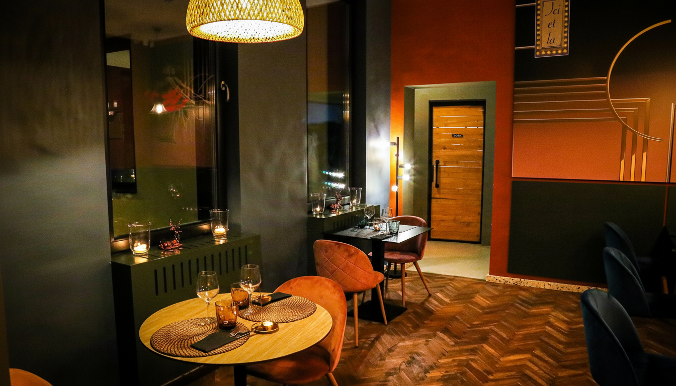 Salle principale du restaurant Ici et Là